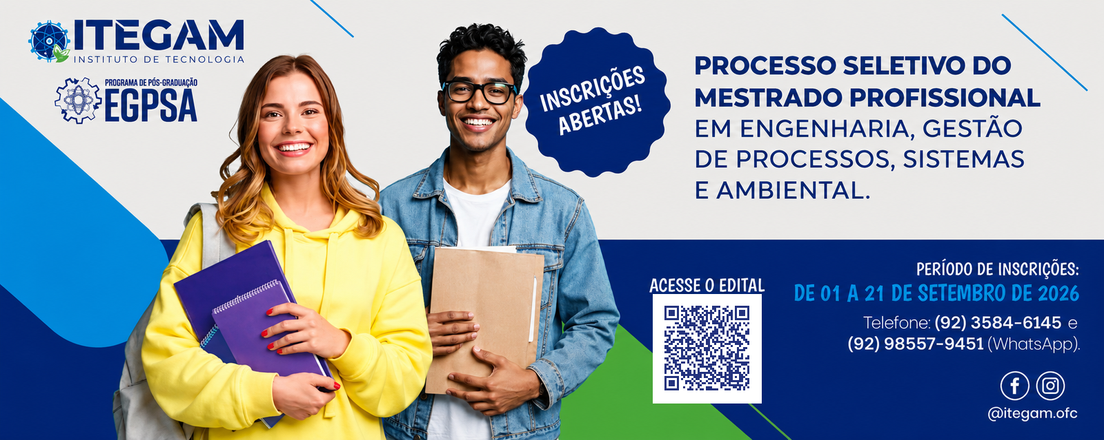Banner em destaque do Programa de Pós-Graduação EGPSA